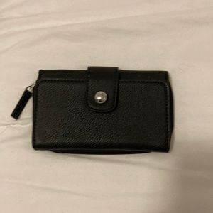 Black leather wallet